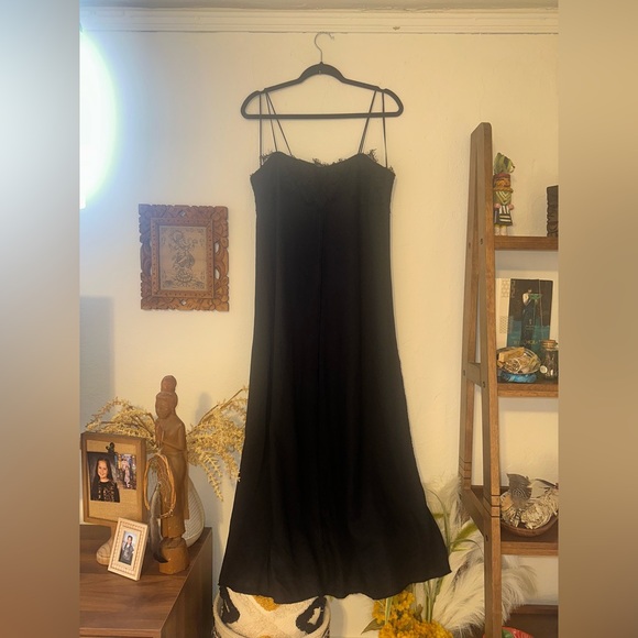 Zara Heavy Cotton Black Women's Dress - Picture 2 of 8